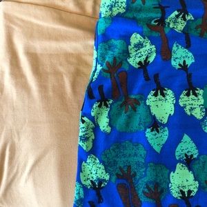 Yellow & Trees LulaRoe Tall & Curvy TC Leggings